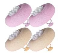Bola De Baño De Girasol 2 En 1 4Pcs Scrub Bath Ball Masaje Bath Ball Loofah Esponja Cepillo Accesorios De Baño Color3