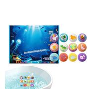Bola de baño infantil,12 Piezas de Jabón Limpiador Corporal Natural y Relajante con Juguetes | Bola de Ducha | para Cesta de Regalo Cumpleaños Spa Ducha Baño Niños y Niñas Relleno de Calcetín de