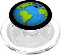 Bola de Bolos de la Tierra. Favores del Día de la Tierra. Divertido PopSockets PopGrip para MagSafe