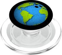 Bola de Bolos de la Tierra. Favores del Día de la Tierra. Divertido PopSockets PopGrip para MagSafe