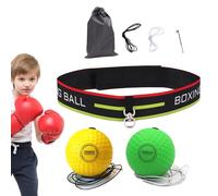 Bola de boxeo reflejo | Bola refleja de goma de espuma con diadema | Ayudas de entrenamiento de boxeo multifuncionales de respuesta, Suministros de entrenamiento de boxeo ajustables para principiantes
