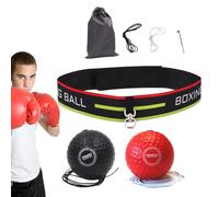 Bola de boxeo reflejo | Bola refleja de goma de espuma con diadema | Ayudas de entrenamiento de boxeo multifuncionales de respuesta, Suministros de entrenamiento de boxeo ajustables para principiantes