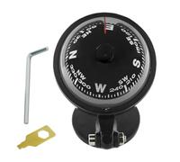 Bola de brújula de vehículo - Dash Mount Compass, navegación de coche ajustable | Guía de pegamento base - Coche - Coche - Barcos - Brújula compacta - Buscador de dirección para navegación de