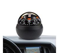 Bola de brújula para salpicadero, tablero de instrumentos de coche, con doble , bola de brújula de diseño luminoso, guía de dirección de navegación para navegación y orientación de