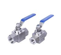 Bola de cierre de acero inoxidable 304, 1/4", 3/8", 1/2", 3/4", 1", BSPP NPT hembra, alta presión, 320 bar, for agua, gasóleo(Npt Female,3/8 Inch)