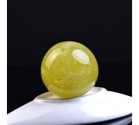 Bola de citrino natural, bola de globo pulida, piedra de cristal, decoración del hogar, exquisita colección de recuerdos, bola de citrino, 25-30 mm