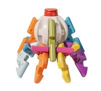 Bola de Colorida, Juguete para el Desarrollo del Cerebro, Juego de 6 Pulgadas con función de deformación, de construcción de Prensa, Bola de Aprendizaje con diseño de IR