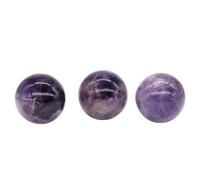 Bola De Cristal 16 18 20 25 30 40 mm Esfera de amatista Espécimen mineral Decoración del hogar