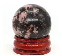 Bola De Cristal Adorno for el hogar de escritorio con esfera lazuli cuarzo rosa pulido 30 mm