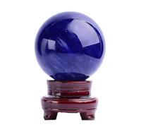 Bola de cristal azul fundición,esfera zafiro natural,bolas decorativas