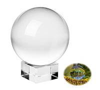 Bola de cristal: bola de cristal K9, bola transparente de 80 mm, bola de adivino, regalo para fotógrafos aficionados