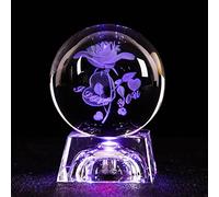 Bola de cristal con diseño de planetas del sistema solar 3D, bola de cristal grabada, bola de cristal en miniatura, decoración del hogar, 60 mm, B, 60 mm