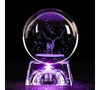 Bola de cristal con diseño de planetas del sistema solar 3D, bola de cristal grabada, bola de cristal en miniatura, decoración del hogar, 60 mm, G, 60 mm