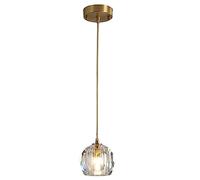 Bola de Cristal Cretive Bola de Vidrio LED Moderno Comedor de Metal Luz de Techo de lámpara Colgante, Altura de la cavidad G9 Ajustable para la Sala de Estar de la Cocina. Interior del Dormitorio