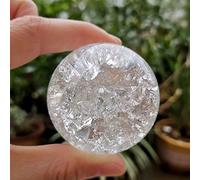 Bola de cristal de 4/5/6/8 cm, esfera mágica de Feng Shui, adorno rocoso fuente de agua bonsái bola de salón decoración del hogar, 5 cm