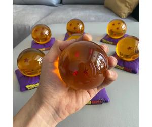 Bola de Cristal de Anime Dragon Ball Z de Bandai, Esferas del Dragón de Resina 1-7, Accesorios de Cosplay, Decoración de Escritorio, Juguetes y Regalos para Niños 4 orange