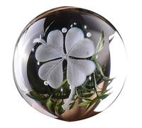 Bola de Cristal de Diente de León Grabada con Láser, Bola de Cristal Adivinacion, Ideal para el Hogar, la Oficina, la Meditación y Regalos(Natural,2.4in/6cm)