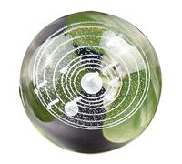 Bola de Cristal de Diente de León Grabada con Láser, Bola de Cristal Adivinacion, Ideal para el Hogar, la Oficina, la Meditación y Regalos(Clear,2.4in/6cm)