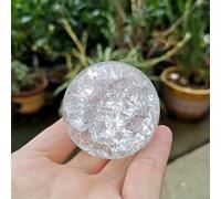 Bola de cristal de hielo grieta de cristal esfera mágica Feng Shui ornamento fuente de agua rocosa bola bonsái sala de estar decoración del hogar, 5 cm