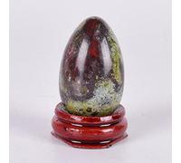 Bola de cristal de jade curativo natural, herramienta de ejercicio de Kegel mineral, masaje para el cuidado de la salud del músculo del suelo pélvico -Dragon_bloodedstone
