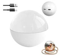Bola De Cristal Electrónica, Esfera De Vidrio Iluminada De 2,7" Con Pantalla Digital 3D, Reproductor De Video Y Fotos DIY, Regalo Personalizable Para Parejas Aniversarios Bodas Y Fiestas(White)