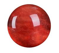 Bola de Cristal Esfera Natural, Bola de cristal roja con soporte en varios tamaños(8~9cm)