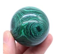 Bola De Cristal Globo redondo de 40MM, esfera cuarzo turquesa malaquita, decoración del hogar, regalo