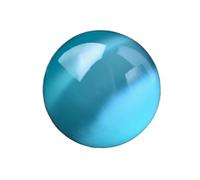 Bola de Cristal, Meditación Adornos De Bolas Cristal Ojo Gato Azul, Espécimen Esfera Piedra, Decoración Artesanal For El Hogar Y La Oficina Escritorio,Pisapapeles(12cm)