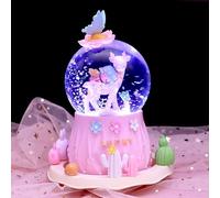 Bola De Cristal Musical con Agua Y Purpurina Que Flota Al Son La Musica Una Experiencia Sensorial Unica(AH)