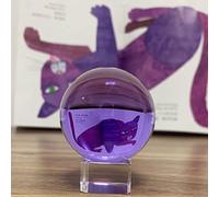 Bola de cristal púrpura de 30/40 mm, bola de cristal para fotografía, morado, 30 mm con base