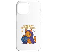 Bola de Cristal Stardust Mystic Cat Carcasa para iPhone 16 Pro MAX