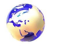 Bola De Cristal Terrario de cristal con mapa del mundo dorado y plateado 80mm, escritorio náutico, adorno for el hogar