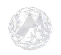 Bola de Cristal Transparente 60mm, Esfera Facetada para Decoración Hogar y Hotel, Atrapasue?os con Prismas de Cristal