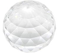 Bola de Cristal Transparente con Forma de Prisma de Arco Iris, Bola facetada para Ventana, Feng Shui, decoración de jardín en casa o Oficina (120 mm)