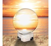 bola de cristal transparente: Nizirioo K9 bola de fotografía y adivinación, bola transparente para meditación