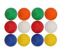 Bola de Esponja de Golf, 12 Piezas Bola de PU de Golf Esponja de Suministro de Bolas de Espuma Blanco Rojo Naranja Amarillo Verde Azul （12PCS por Paquete） Recreationball Golf Recreationball Golf