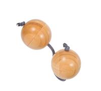 Bola de de madera, agitador africano, calabaza doble, instrumento de percusión manual, instrumento de ritmo para principiantes, amantes, herramienta de músico de uso fácil