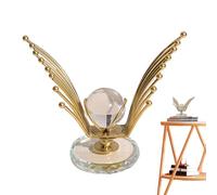 Bola De | Decoración De Globo De Metal - Bola De Las Alas Con Soporte Y Zócalo | Para El Hogar La Sala De La Habitación Las Tiendas La Mesa El Estante De La Oficina Y