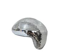Bola De Discoteca Bola de discoteca con espejo, decoración for fiestas, bar, for, parche reflectante vidrio fundido, artesanía, nicho interior, adorno singular(Color 1)