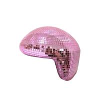 Bola De Discoteca Bola de discoteca con espejo, decoración for fiestas, bar, for, parche reflectante vidrio fundido, artesanía, nicho interior, adorno singular(Color 4)