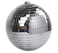 Bola de discoteca de espejo de 20 cm, ideal para una fiesta o DJ, efecto de luz de Navidad
