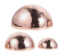 Bola de Discoteca de Pared de Vidrio Reflectante Adhesiva 3 Piezas