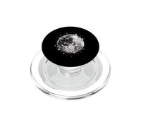 Bola de Discoteca, diseño Retro en Blanco y Negro PopSockets PopGrip para MagSafe