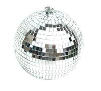 Bola De Discoteca Efecto de iluminación escenario colorido, 8 pulgadas, 20Cm, espejo discoteca, bola purpurina, decoración fiesta plateada ligera
