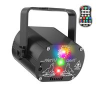 Bola de discoteca inalámbrica para fiestas, 4500 mAh, batería controlada por música, luz de discoteca, luz de fiesta, 60 patrones diferentes, efecto estroboscópico (Negro puro, Negro)