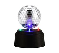 Bola de discoteca - Luces giratorias para escenarios de fiesta | Bola de discoteca con lente de mosaico a pilas | Luz nocturna para fiestas, bailes, celebraciones, escenarios de DJ e iluminación de