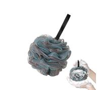 Bola de ducha, paño de espuma de malla fina, esponja de ducha grande, para mujeres, familiares, niños, viajes, baño, spa, hogar, hotel