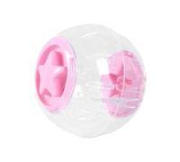 Bola de ejercicio de hámster, bola de hámster corriendo - Bola transparente Hámster Running Wheel Toy - Pequeñas mascotas medianas accesorios de fitness de jaula ventilada para chinchilla, osos dorado