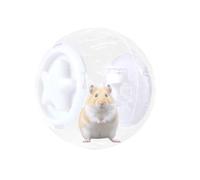 Bola de Ejercicio de hámster, Bola de hámster Corriendo - Bola Transparente Hámster Running Wheel Toy,Pequeñas Mascotas Medianas Accesorios de Fitness de Jaula ventilada para Chinchilla, Osos Dorados