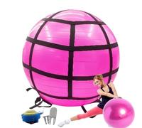 Bola de ejercicio genérica, bola de fitness con bomba, anti-Burst Fitness Equipment 9,45 x 5,91 x 4,72 pulgadas, Core Stability Training Tool, Balance Stretching Pilates Support, 1 paquete para